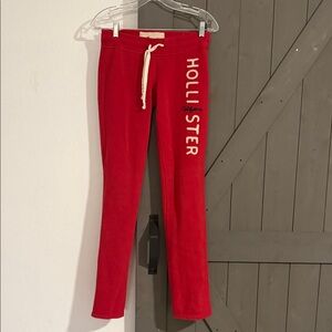 Hollister Red Flare Pants